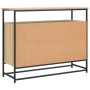 Credenza Rovere Sonoma 100x35x80 cm in Legno Multistrato