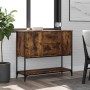 Credenza Rovere Fumo 100x36x85 cm in Legno Multistrato