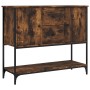 Credenza Rovere Fumo 100x36x85 cm in Legno Multistrato