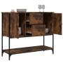 Credenza Rovere Fumo 100x36x85 cm in Legno Multistrato