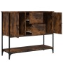 Credenza Rovere Fumo 100x36x85 cm in Legno Multistrato