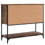 Credenza Rovere Fumo 100x36x85 cm in Legno Multistrato