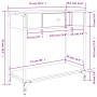 Tavolino Consolle Rovere Fumo 75x34,5x75cm Legno Multistrato