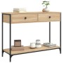 Tavolino Consolle Rovere Sonoma 100x34,5x75cm Legno Multistrato
