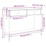 Tavolino Consolle Rovere Sonoma 100x34,5x75cm Legno Multistrato