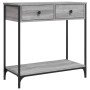 Tavolino Consolle Grigio Sonoma 75x34,5x75cm Legno Multistrato