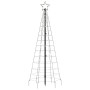 Luce Albero di Natale con Picchetti 220LED Bianco Freddo 180cm