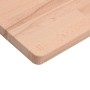 Piano Tavolo 60x40x2,5cm Rettangolare Legno Massello di Faggio
