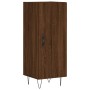 Credenza Rovere Marrone 34,5x34x180 cm in Legno Multistrato