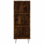 Credenza Rovere Fumo 34,5x34x180 cm in Legno Multistrato