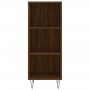 Credenza Rovere Marrone 34,5x34x180 cm in Legno Multistrato