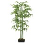 Albero Bambù Artificiale 384 Foglie 120 cm Verde