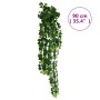 Piante Pensili Artificiali 12 pz 339 Foglie 90 cm Verdi