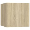 Set di Mobili TV 10 pz Rovere Sonoma in Legno Multistrato