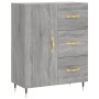 Credenza Grigio Sonoma 69,5x34x180 cm in Legno Multistrato