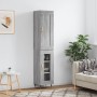 Credenza Grigio Sonoma 34,5x34x180 cm in Legno Multistrato