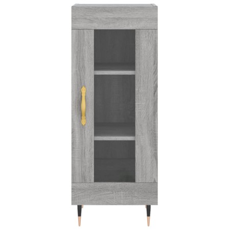 Credenza Grigio Sonoma 34,5x34x180 cm in Legno Multistrato