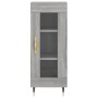 Credenza Grigio Sonoma 34,5x34x180 cm in Legno Multistrato