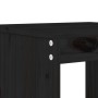 Set da Bistrot da Giardino 3 pz Nero in Legno Massello di Pino
