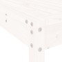 Set Bar da Giardino 5 pz Bianco in Legno Massello di Pino