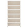 Scarpiera Bianca 52x30x104 cm Legno Massello di Pino