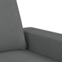 Divano a 2 Posti Grigio Scuro 120 cm in Tessuto