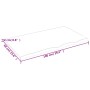 Ripiano Muro Marrone Scuro 100x60x2 cm Massello Rovere Trattato
