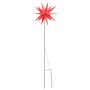 Luce di Natale con Picco Terra e LED Pieghevole Rossa 57 cm