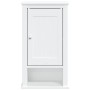 Mobile da Bagno a Muro BERG Bianco 40x27x71,5 cm Massello Pino