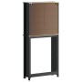 Mobile per Lavatrice BERG Nero 76x27x164,5cm Legno Massello