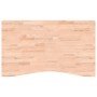 Piano per Scrivania 100x(55-60)x1,5 cm Legno Massello di Faggio