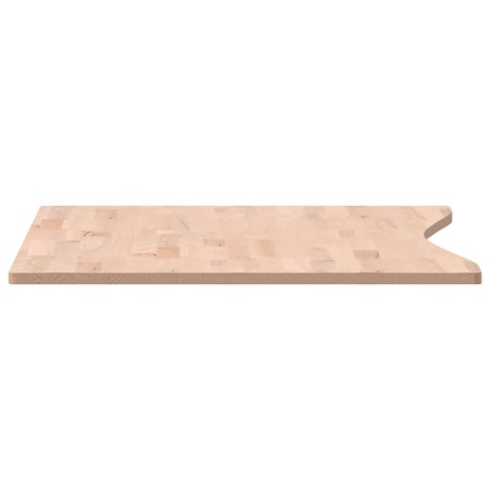 Piano per Scrivania 100x(55-60)x1,5 cm Legno Massello di Faggio