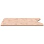 Piano per Scrivania 100x(45-50)x1,5 cm Legno Massello di Faggio