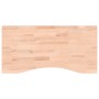 Piano per Scrivania 80x(36-40)x4 cm Legno Massello di Faggio