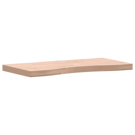 Piano per Scrivania 80x(36-40)x4 cm Legno Massello di Faggio