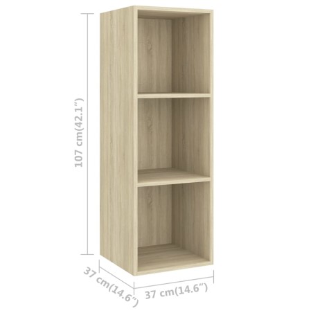 Set Mobili TV 5 pz Rovere Sonoma in Legno Multistrato