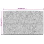 Tappeto Lavabile Grigio e Oro 150x230 cm Antiscivolo