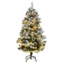 Albero Natale Incernierato con 150 LED e Palline 150 cm