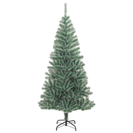 Albero di Natale Artificiale con 300 LED Palline e Neve 180 cm