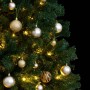 Albero Natale Incernierato con 300 LED e Palline 240 cm