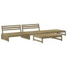 Set Salotto da Giardino 4 pz in Legno Impregnato di Pino