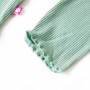 Maglietta da Bambina Maniche Lunghe a Lupetto Menta Scuro 140