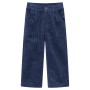 Pantaloni da Bambino in Velluto a Coste Blu Marino 104