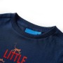 Maglietta per Bambini Maniche Lunghe Blu Marino 140