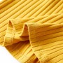 Maglietta per Bambini a Maniche Lunghe a Costine Ocra Scuro 140