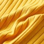 Maglietta per Bambini a Maniche Lunghe a Costine Ocra Scuro 140