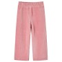 Pantaloni per Bambini in Velluto a Coste Rosa Chiaro 128