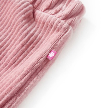 Pantaloni per Bambini in Velluto a Coste Rosa Chiaro 128