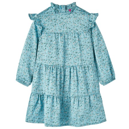 Abito da Bambina a Maniche Lunghe Blu 104