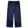 Pantaloni da Bambino in Velluto Blu Scuro 128